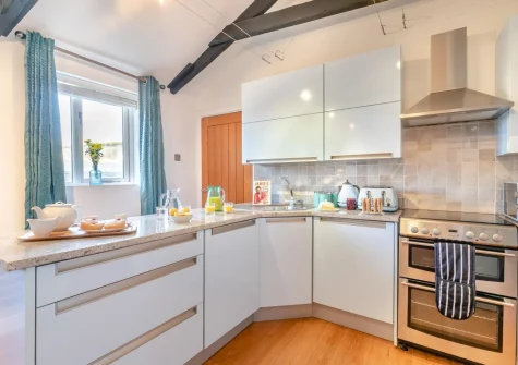 The kitchen at Horse Shoe, St Ives