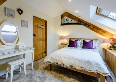 Bedroom #1 at Horseford Snug, East Worlington
