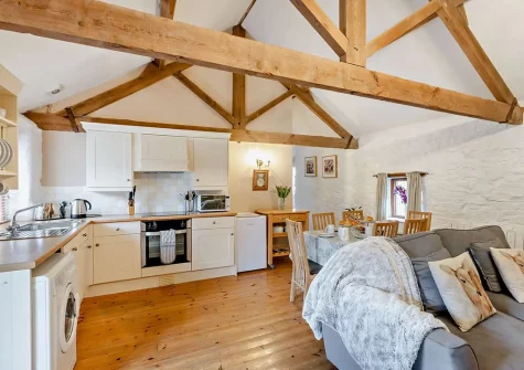 The kitchen at Horseshoe Cottage, Ashwater
