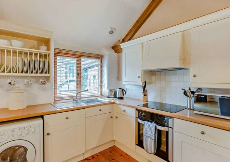 The kitchen at Horseshoe Cottage, Ashwater