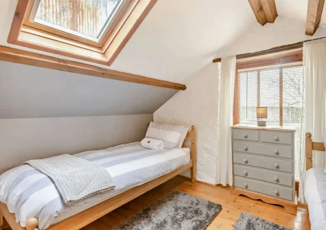 Bedroom #3 at Horseshoe Cottage, Ashwater