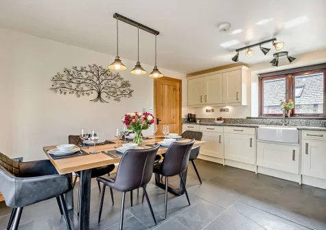 The kitchen & dining area at Horslett Stable, Tetcott