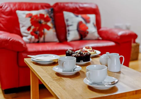 The living area at House Martin at The Retreat, Higher Clovelly