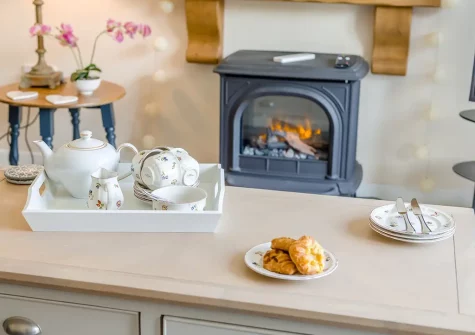 The living area at Hove To, Instow