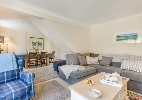 The living area at Hove To, Instow