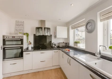 The kitchen at Hove To, Instow