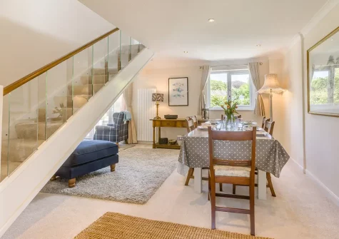 The dining area at Hove To, Instow