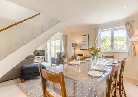 The dining area at Hove To, Instow