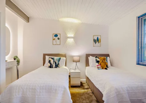 Bedroom #2 at at Hunters Moon, Hartland Forest Lodges, Woolfardisworthy