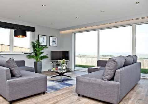 The living area at Huxham View Annexe, Exeter