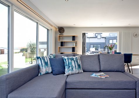 The living area at Huxham View Annexe, Exeter