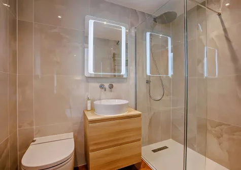 Bedroom #1 en-suite shower room at Hyford Wood, Bideford