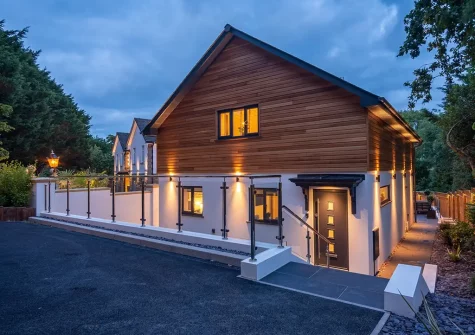 Hyford Wood is a detached property in a peaceful spot overlooking woodland