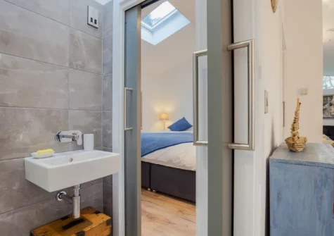 Bedroom #2 & en-suite shower room at Hygge House, Shaldon