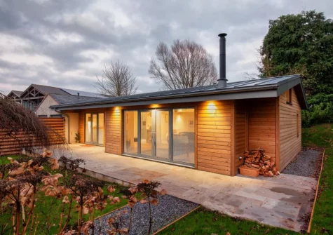 The patio, barbecue & alfresco dining area at Hygge House, Shaldon