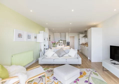 The living area at Inglebrook Heights, Westward Ho!