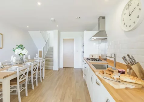 The kitchen & dining area at Inglebrook Heights, Westward Ho!