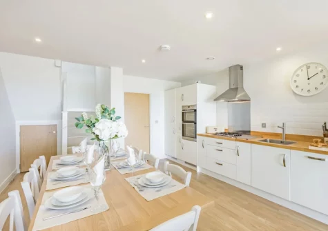 The kitchen & dining area at Inglebrook Heights, Westward Ho!