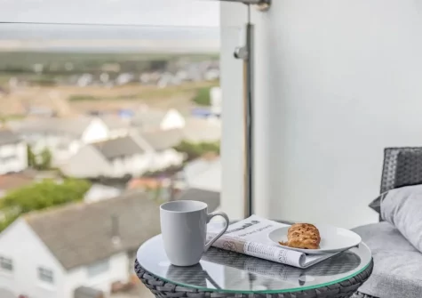 Bedroom #1 balcony & outdoor sitting area at Inglebrook Heights, Westward Ho!