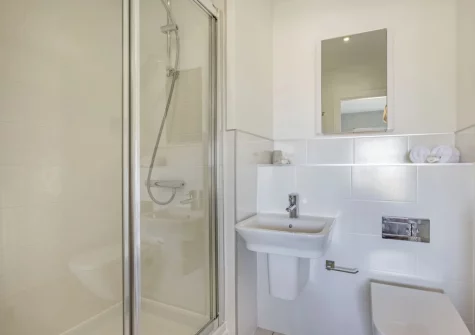 Bedroom #3 en-suite shower room at Inglebrook Heights, Westward Ho!