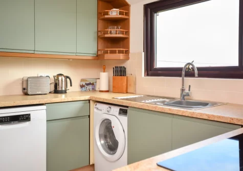 The kitchen at Inglenook, Porthleven