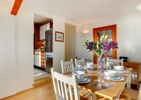 The dining room at Inglenook, Porthleven