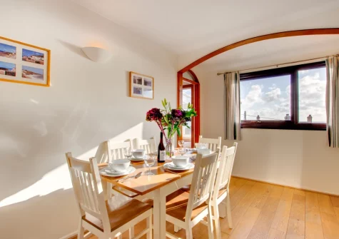 The dining room at Inglenook, Porthleven