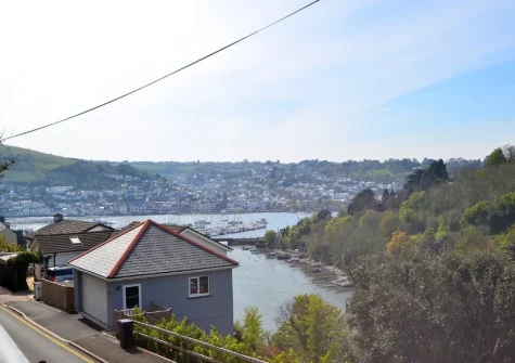 The view from the terrace & alfresco dining area at Inglewood Apartments, Kingswear