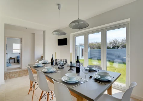 The dining area at Innisfree, Constantine Bay