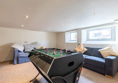 The games room at Instow Breakers, Instow