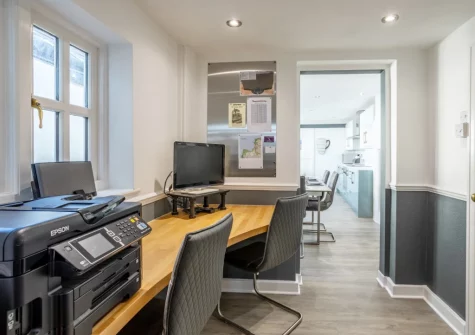 The handy office space at Instow Cottage, Instow
