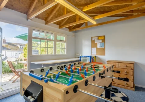 The games room at Instow Cottage, Instow