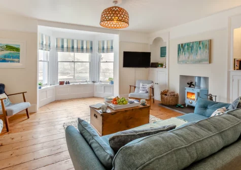 The living area at Inter-Nos, Looe