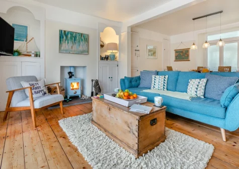 The living area at Inter-Nos, Looe