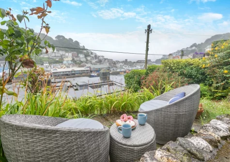 The garden & outdoor sitting area at Inter-Nos, Looe