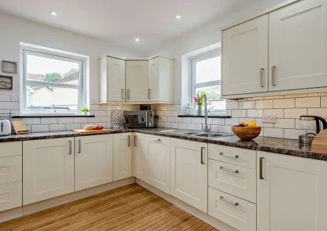 The kitchen at Into The Blue, Combe Martin