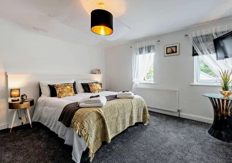 Bedroom #1 at Into The Blue, Combe Martin