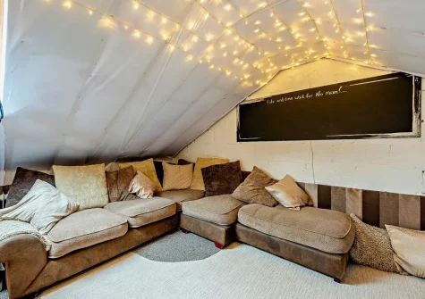 The games room snug at Into The Blue, Combe Martin