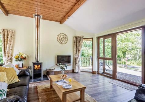 The living area at Island View, South Molton