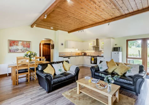 The living area at Island View, South Molton