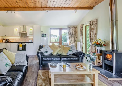 The living area at Island View, South Molton