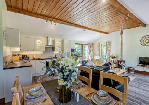 The kitchen & dining area at Island View, South Molton