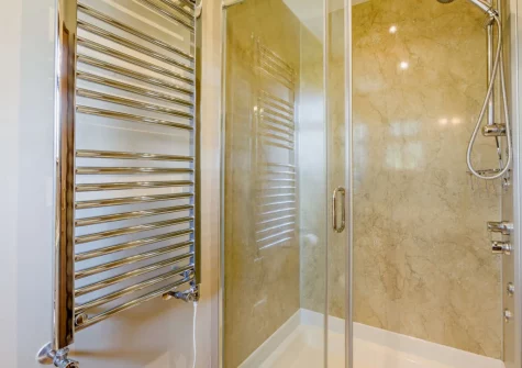 Bedroom #1 en-suite shower room at Island View, South Molton