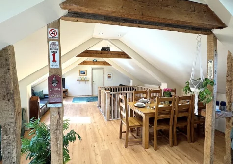 The dining area at Ivy Barn, Braunton