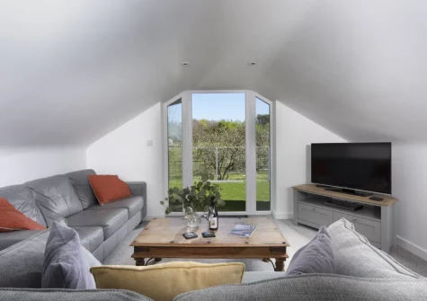 The living room at Ivy Chimney Cottage, Wheal Rose