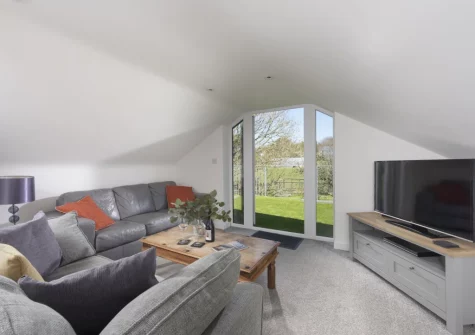 The living room at Ivy Chimney Cottage, Wheal Rose