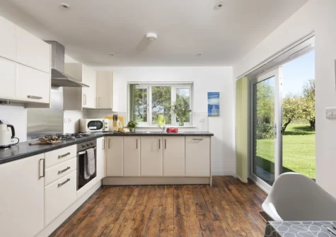 The kitchen at Ivy Chimney Cottage, Wheal Rose