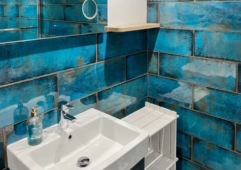 The bathroom at Ivy Cottage, Boscastle