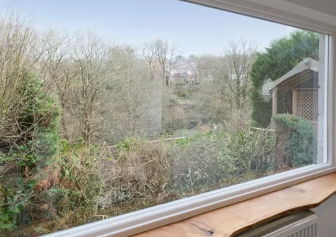 The view from the sun room at Ivy Cottage, Boscastle