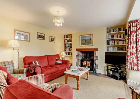 The living room at Ivy Crag, Polruan